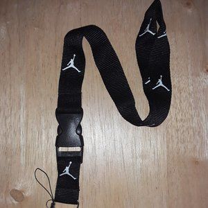 Jordan Black One Size Lanyard with Clip